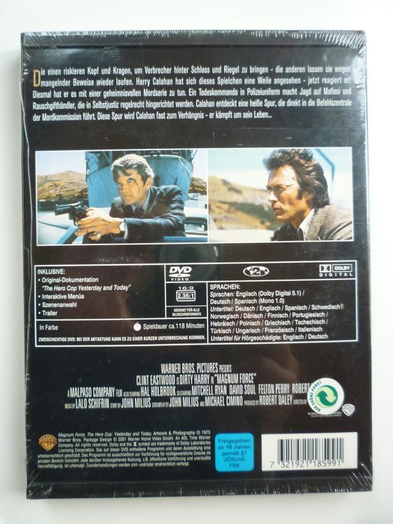 Dirty Harry II Calahan Neu/OVP Klassiker 1973 Clint Eastwood | Kaufen ...