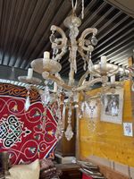 Alter Kristall Lampe perfekt. Und komplett
