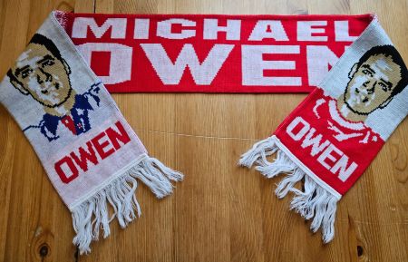 Michael Owen Schal FC Liverpool + England Fan
