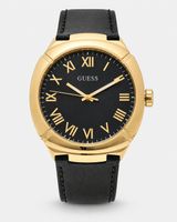 Montre GUESS Homme U1464G2M – Noir & Doré – Bracelet cuir