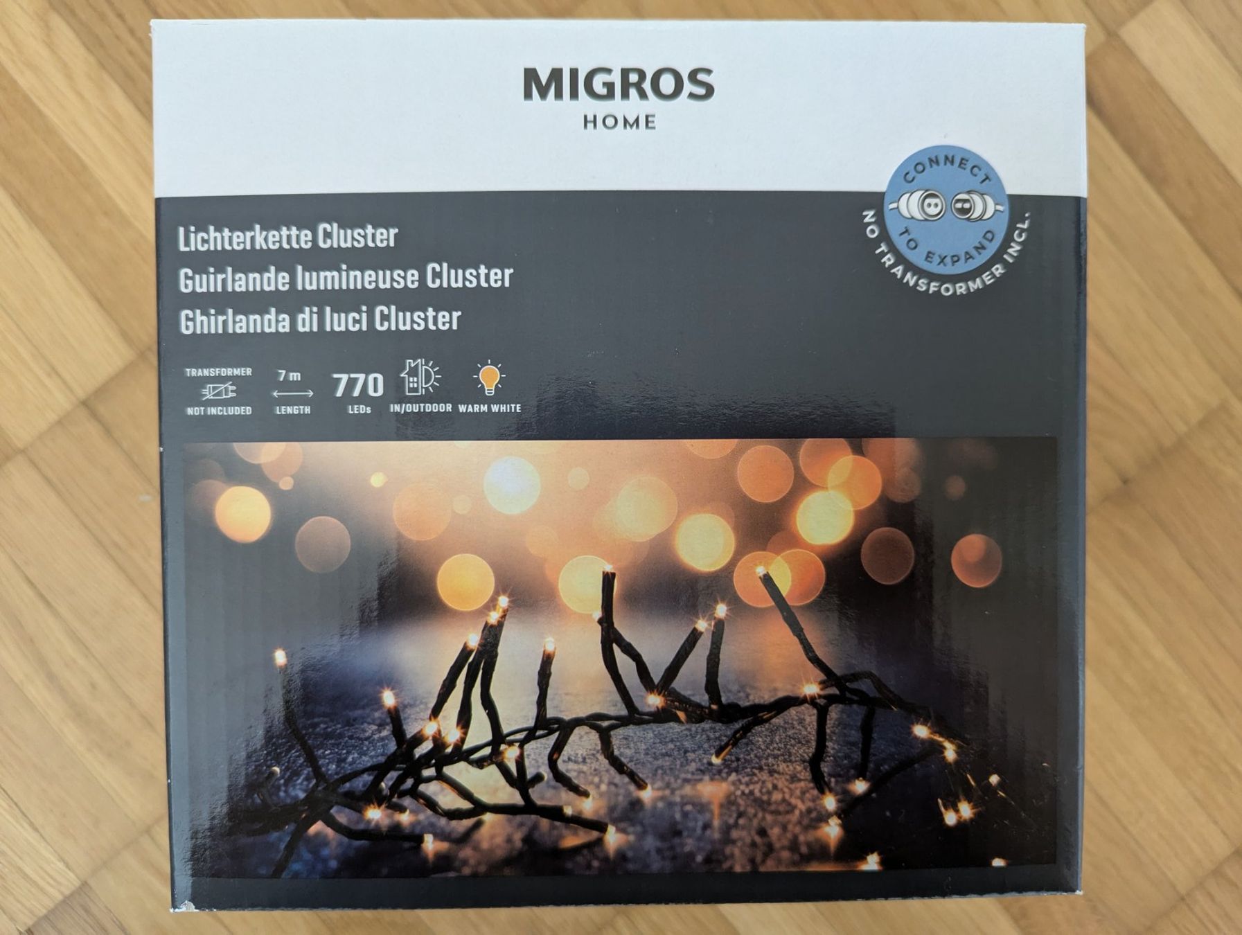 Migros Ghirlande e barre luminose: Migros Home Lichterkette Cluster, 770 LEDs Neu – Nuovo e nell'imballaggio originale da JONA venduto da gin_yl55