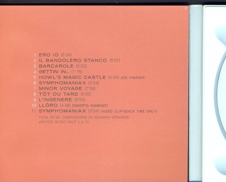 CDs: Prima O Poi - Giovanni Mirabassi – D'occasion à Delémont par MaxPlan 2