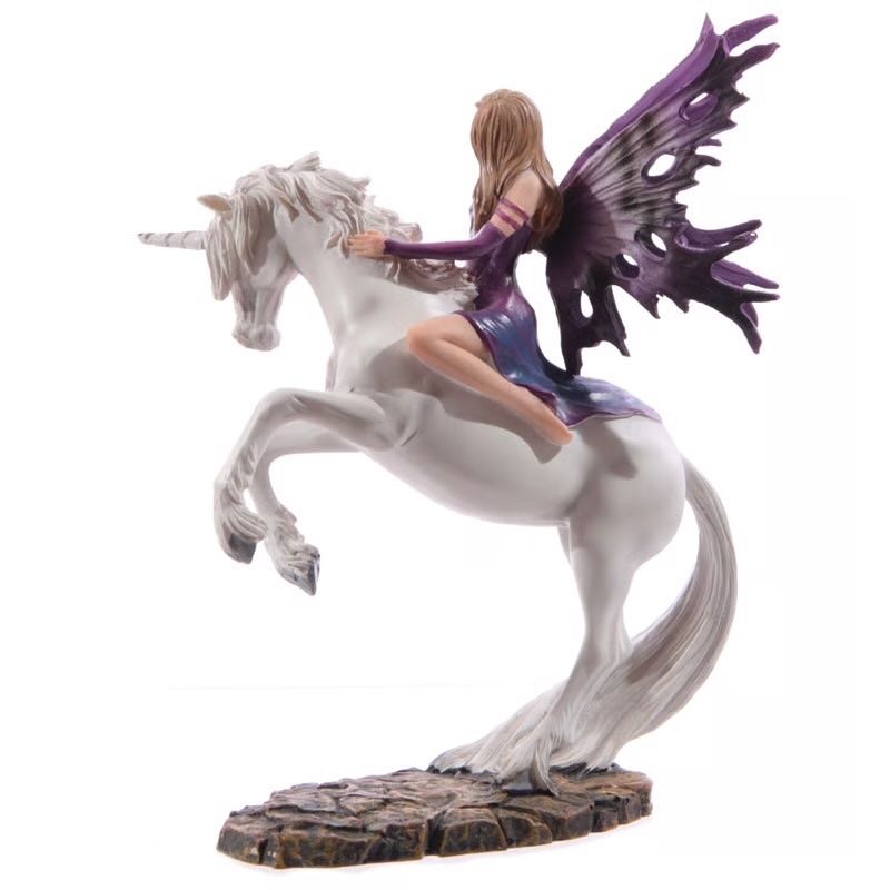 Figuren: Märchenfee auf weissem Einhorn - violett – Neu und originalverpackt aus Menzingen von fairy123 4