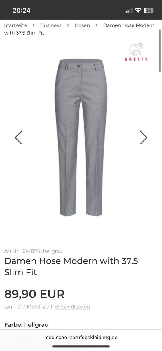 Pantaloni: Pantalon de tailleur / Anzughose – Nuovo (secondo la descrizione) da Grenchen venduto da Mina1811