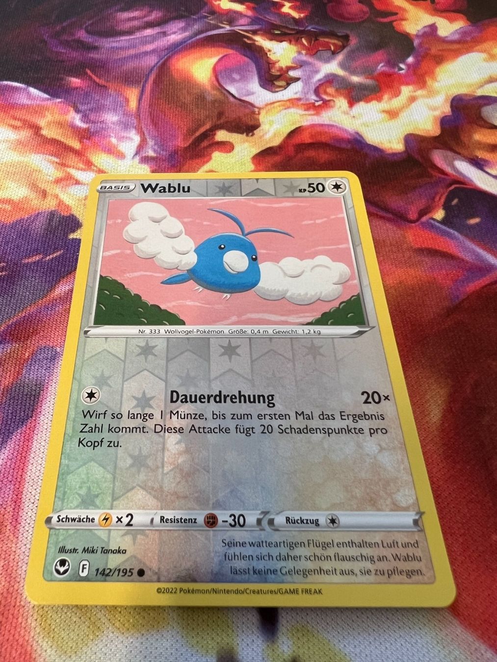 Pokémon Carte collezionabili: Wablu (SIT 142) / Reverse Holo / Silberne Sturmwinde – Nuovo (secondo la descrizione) da Bülach venduto da CherryBlu