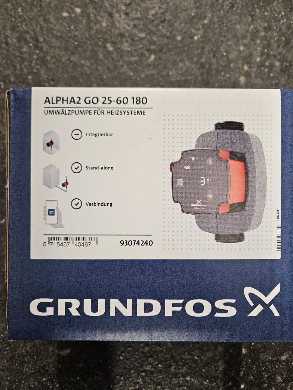 Grundfos Riscaldamento: Alpha2 GO 25-60 180 – Nuovo e nell'imballaggio originale da Tägerwilen venduto da nik_dg97