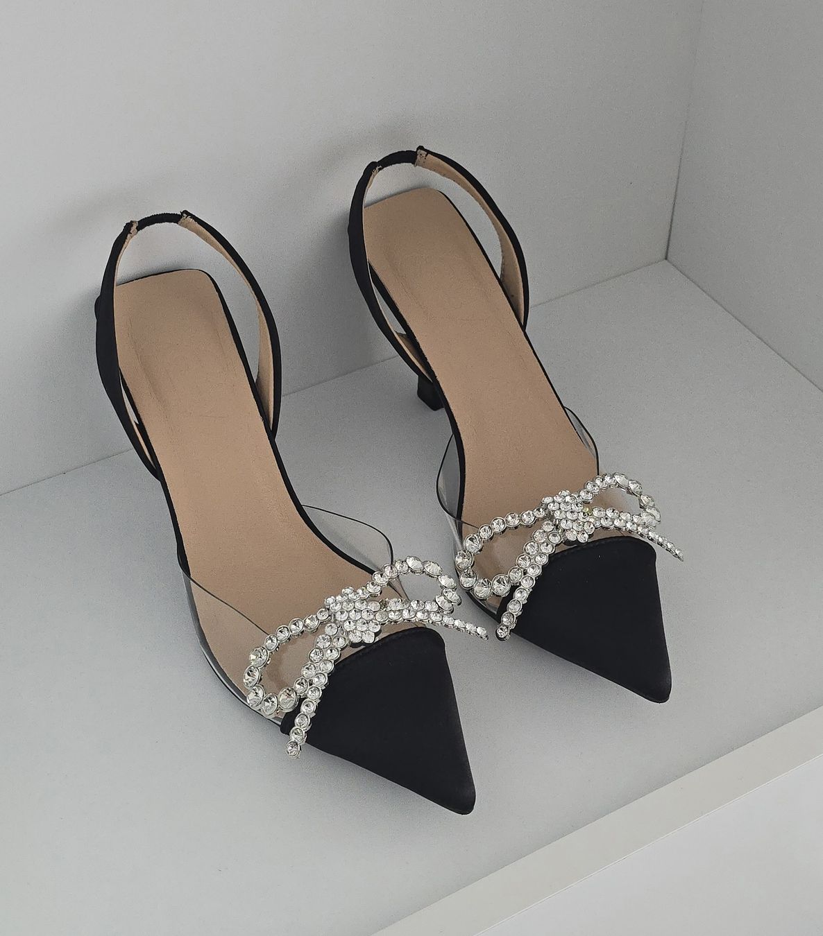 Scarpe da donna: Pumps schwarz mit Strasschleife Slingback Grösse 38 neu – Nuovo e nell'imballaggio originale da Luzern venduto da Kethi_kris1705 3