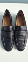 Lottusse Loafers Schwarz Leder Groesse 39 guter Zustand