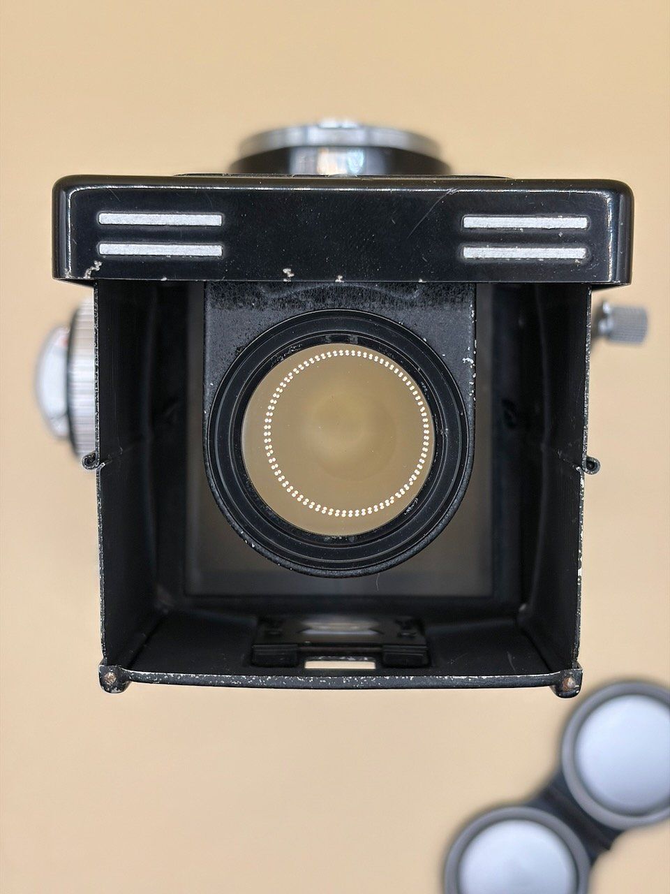 Rollei Fotocamera: Rolleiflex 3.5F Planar 75mm, Messer OK, Ledertasche – Usato da Biel/Bienne venduto da kiouk 8