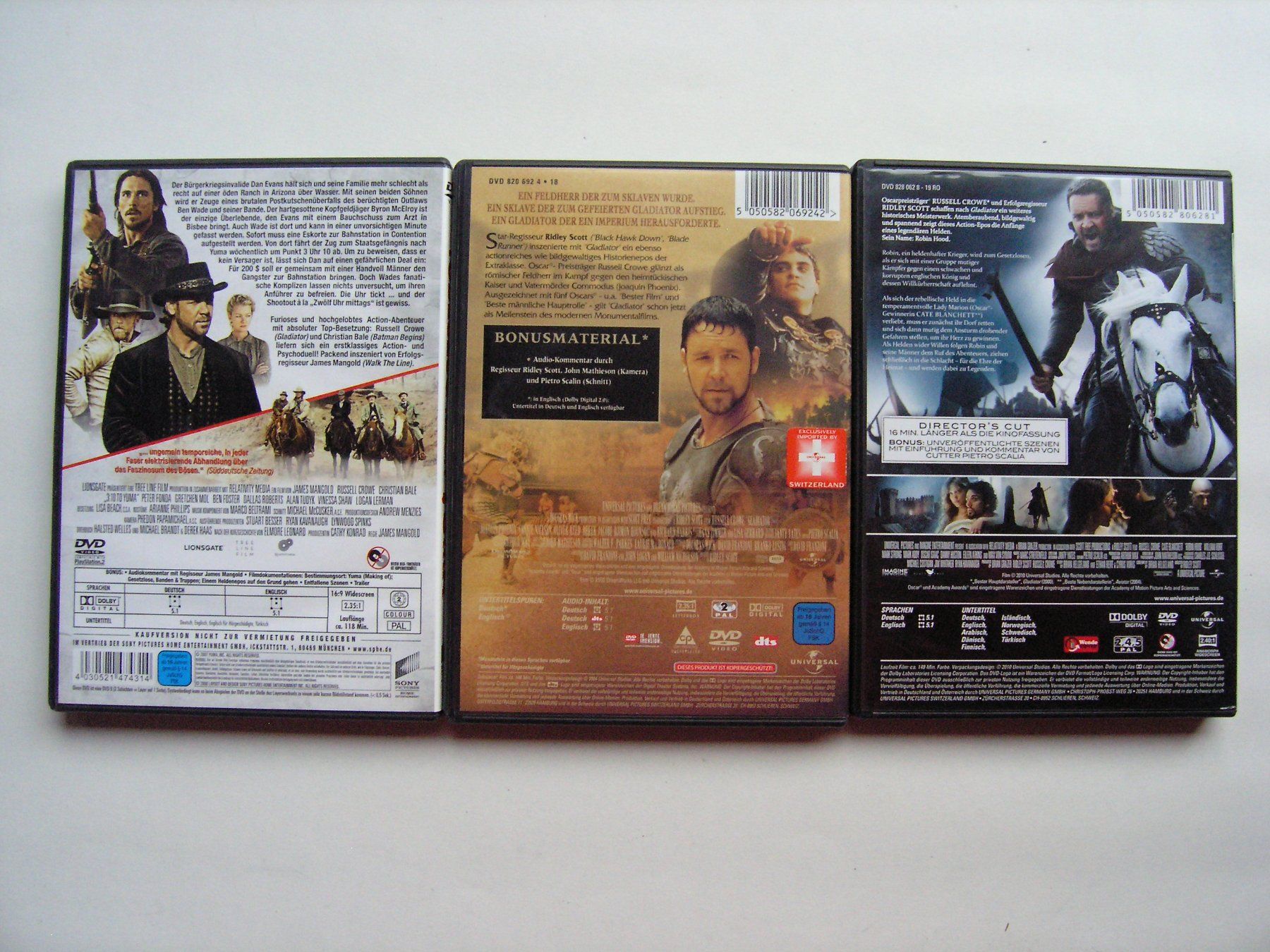 Alle DVDs: Russell Crowe DVD Trilogie – Gebraucht aus Zuzwil SG von vette13 1