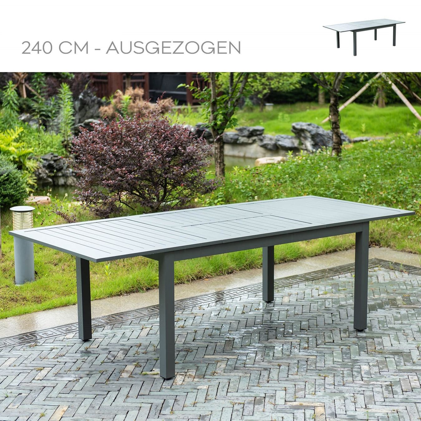 Set di tavolo e panche: 19398 - Sitzgruppe PALMA - 10 Stühle – Nuovo e nell'imballaggio originale da Wallenwil venduto da toesstal-vertrieb 8