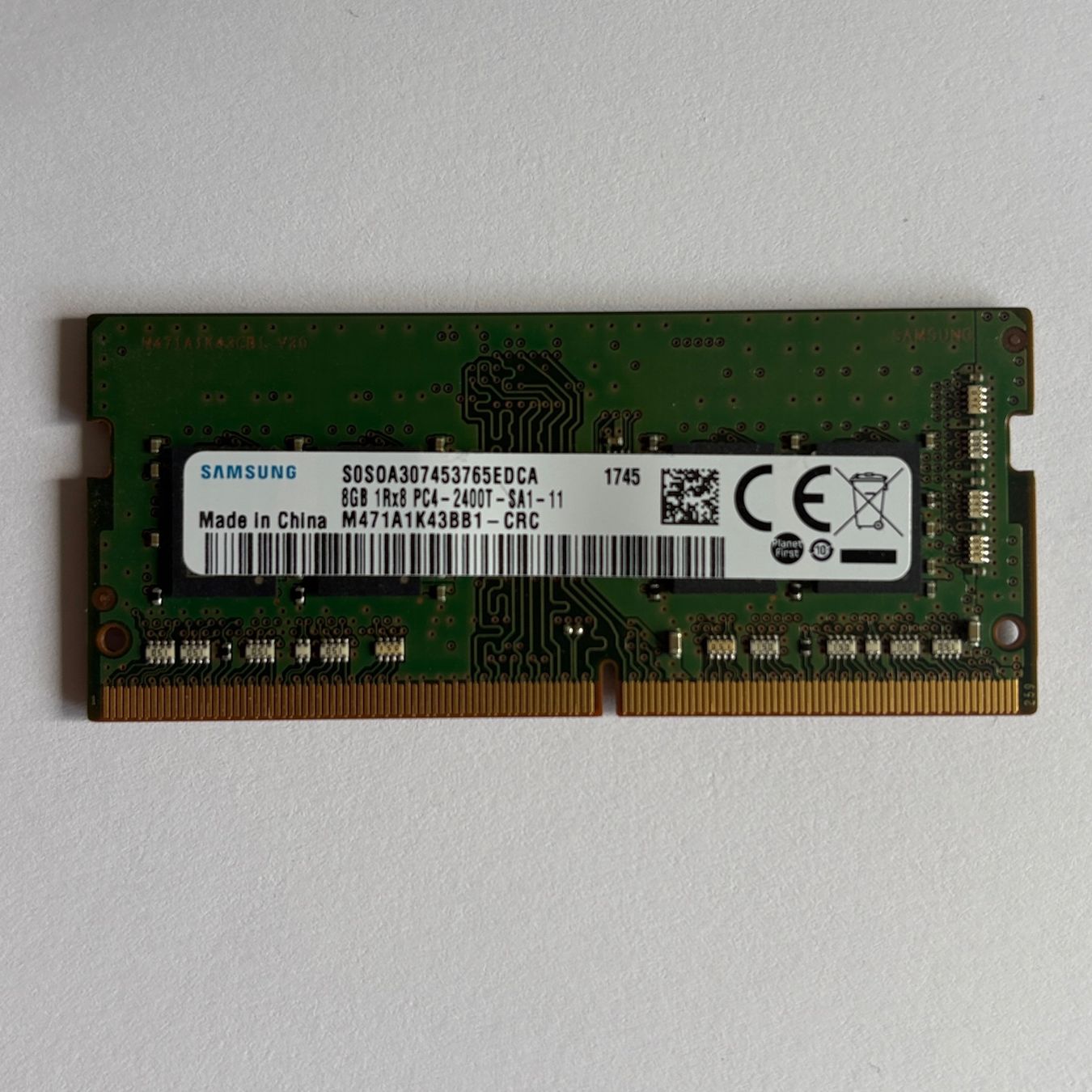 Samsung Memory / RAM: Samsung 8GB SODIMM DDR4 RAM Module – Gebraucht aus Horw von markro01