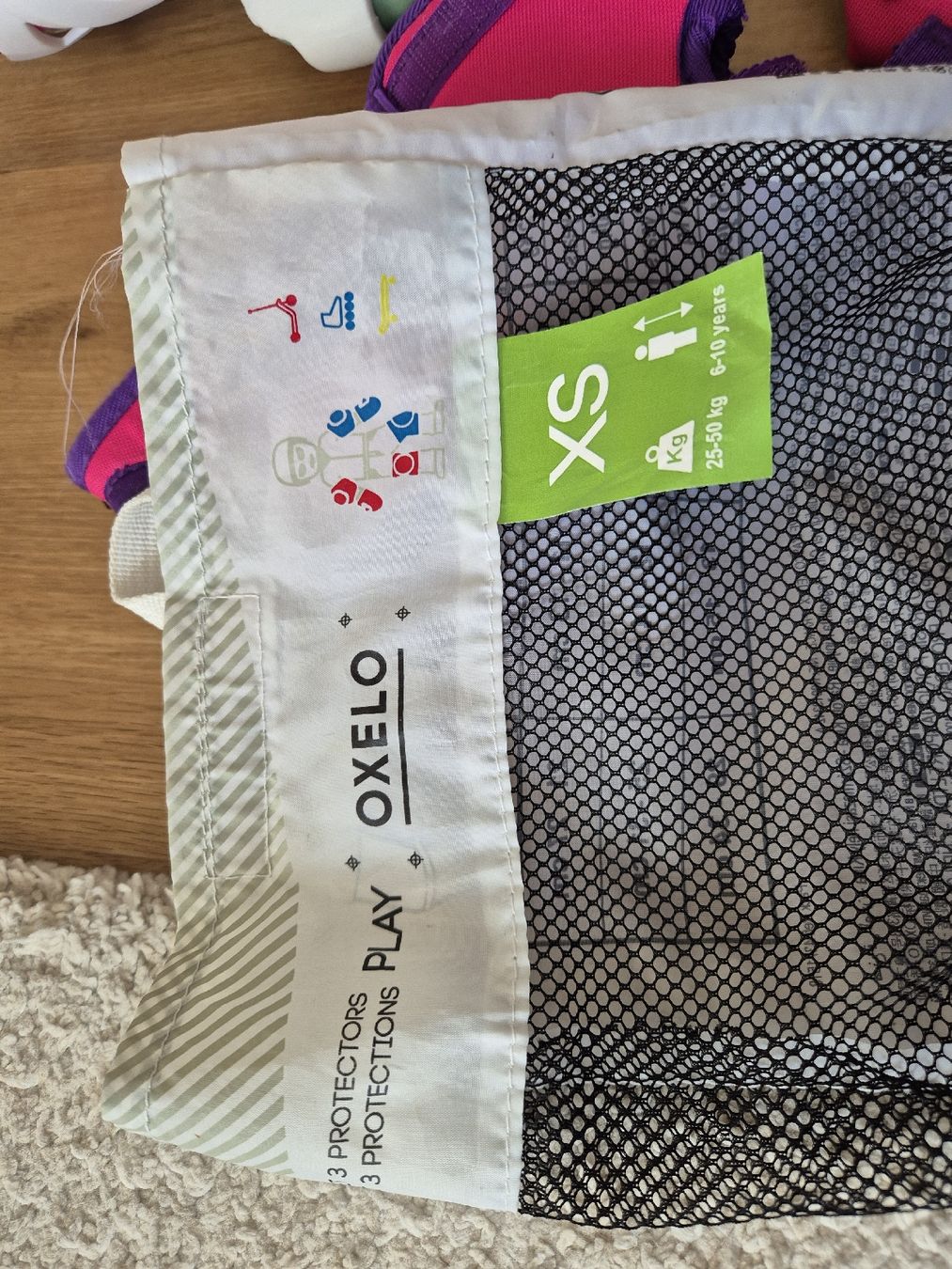 Oxelo Pattini in linea & Pattini a rotelle: Kinder Rollschuhe + Oxelo Schutzausrüstung – Usato da Thalheim AG venduto da vargatam1 6