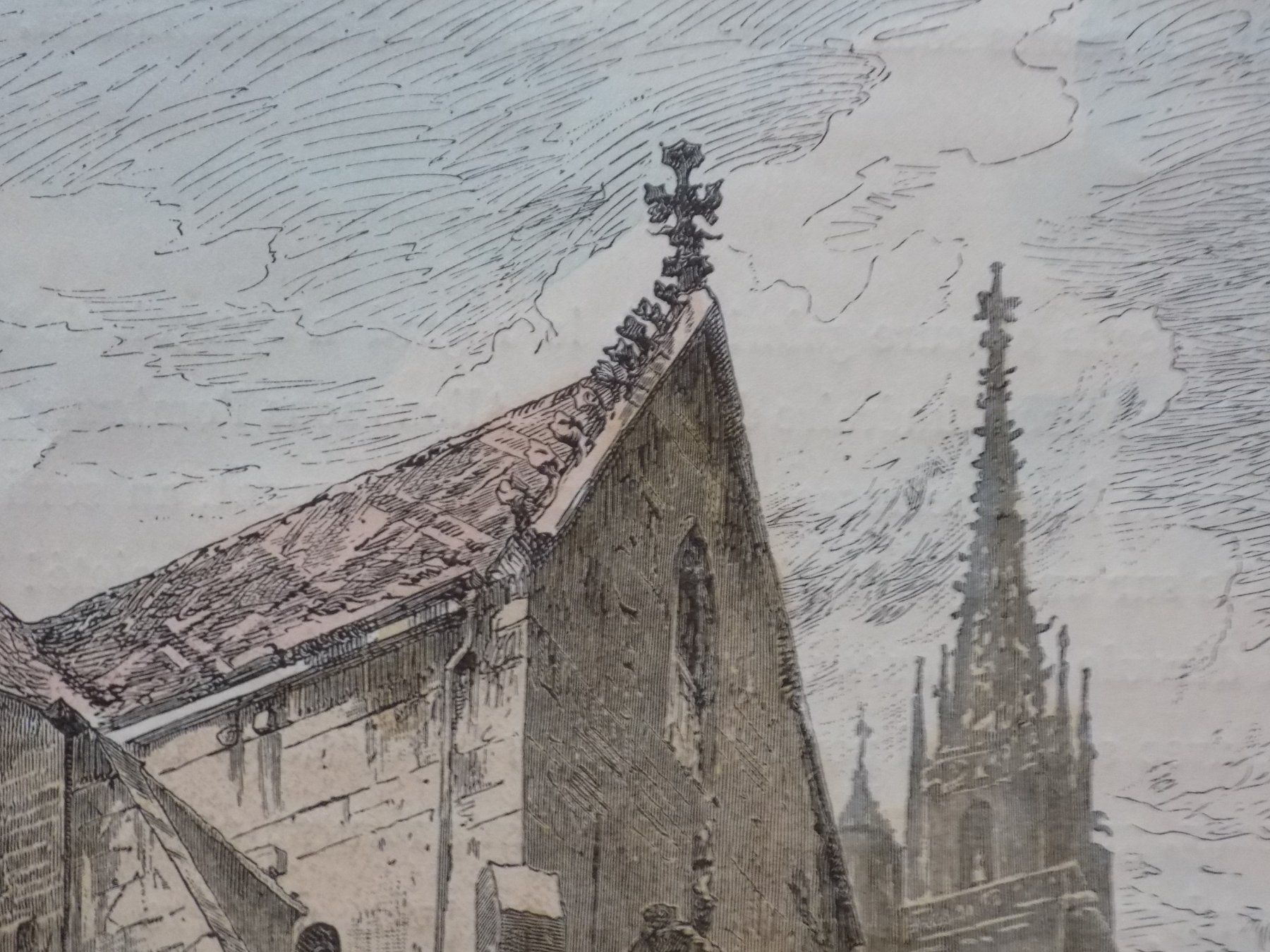 Gravures: Basel Kathedrale koloriert – D'occasion à Risch par Rischli15 3