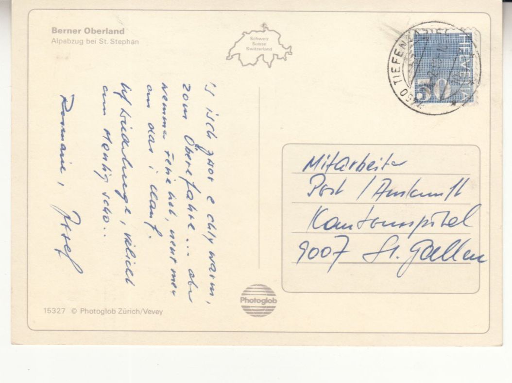 Cartoline postali: St. Stephan 1983 – Usato da Bürglen TG venduto da StampGraf 1