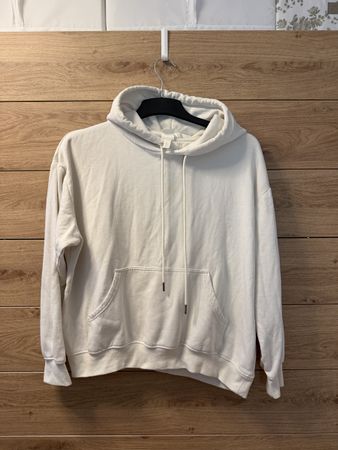 H&M Basic Hoodie Weiss Grösse M 