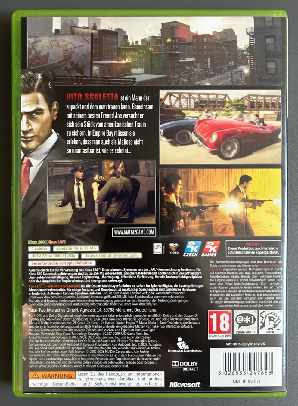 Giochi: Mafia 2 - Xbox 360 – Usato da Obfelden venduto da jenxbp 1