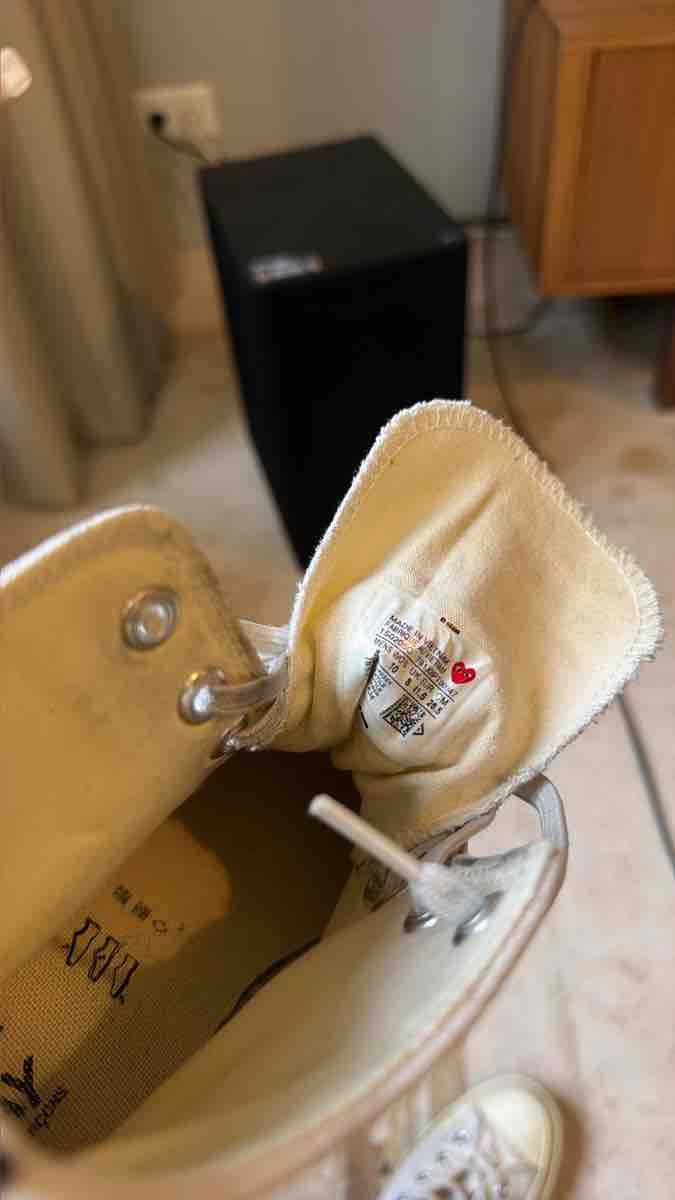 Comme Des Garcons Scarpe da uomo: Converse Comme des Garcons Sneaker weiss Grösse 41.5 – Usato da Untersiggenthal venduto da fromtheBarrio 3