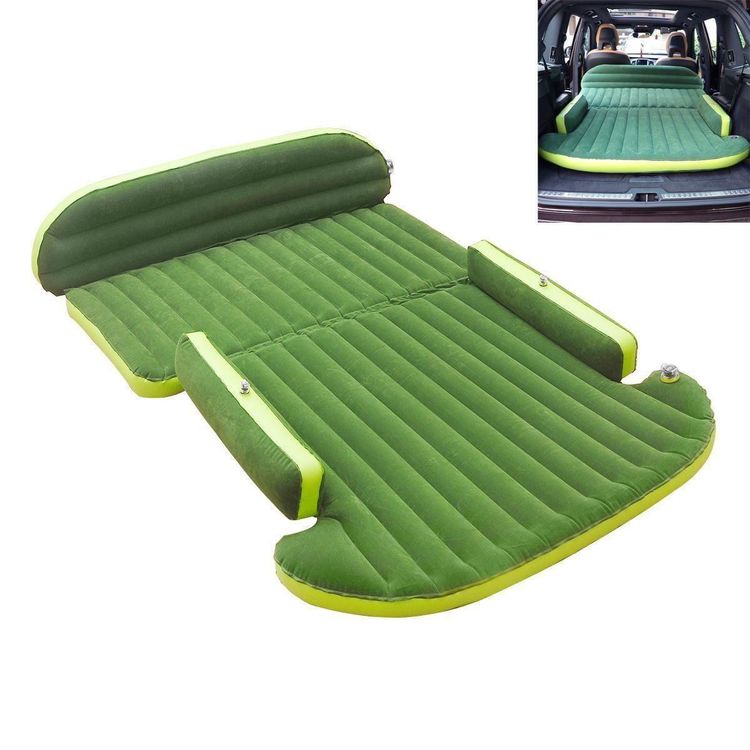 Ergocar Auto-luchtmatras, campingmatras, opblaasbaar, voor 2 personen, met kussen, luchtmatras, SUV, MPV, opblaasbaar, logeerbed, outdoor, reizen, zandstrand (R - roze