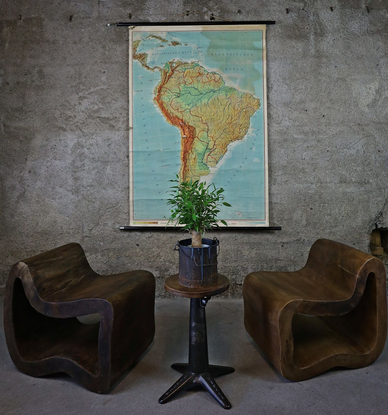 Sgabelli: Paar Indonesische "Loop Lounge Chairs" / Hocker – Usato da Birrwil venduto da brandschatz_birrwil 5