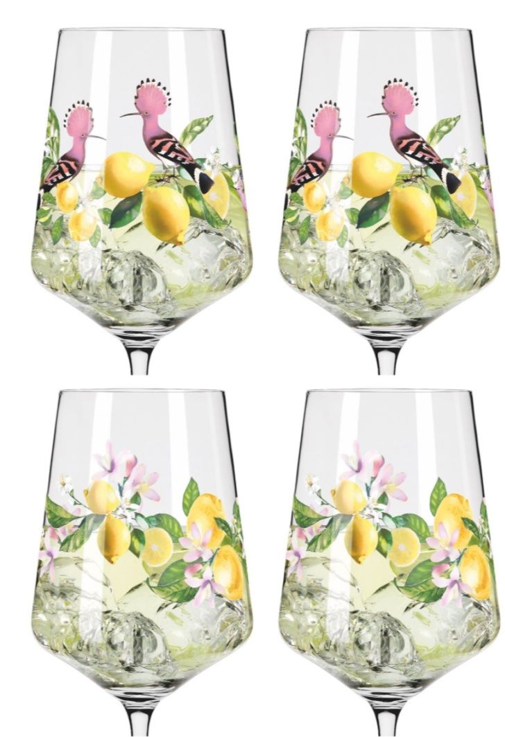 Ritzenhoff Bicchieri: APERITIFGLAS-SET Sommertau Limoncello von Ritzenhoff – Nuovo e nell'imballaggio originale da Wagenhausen venduto da Svema 2