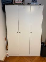 IKEA KLEPPSTAD Kleiderschrank mit 3 Türen, weiß, 117x55x176 