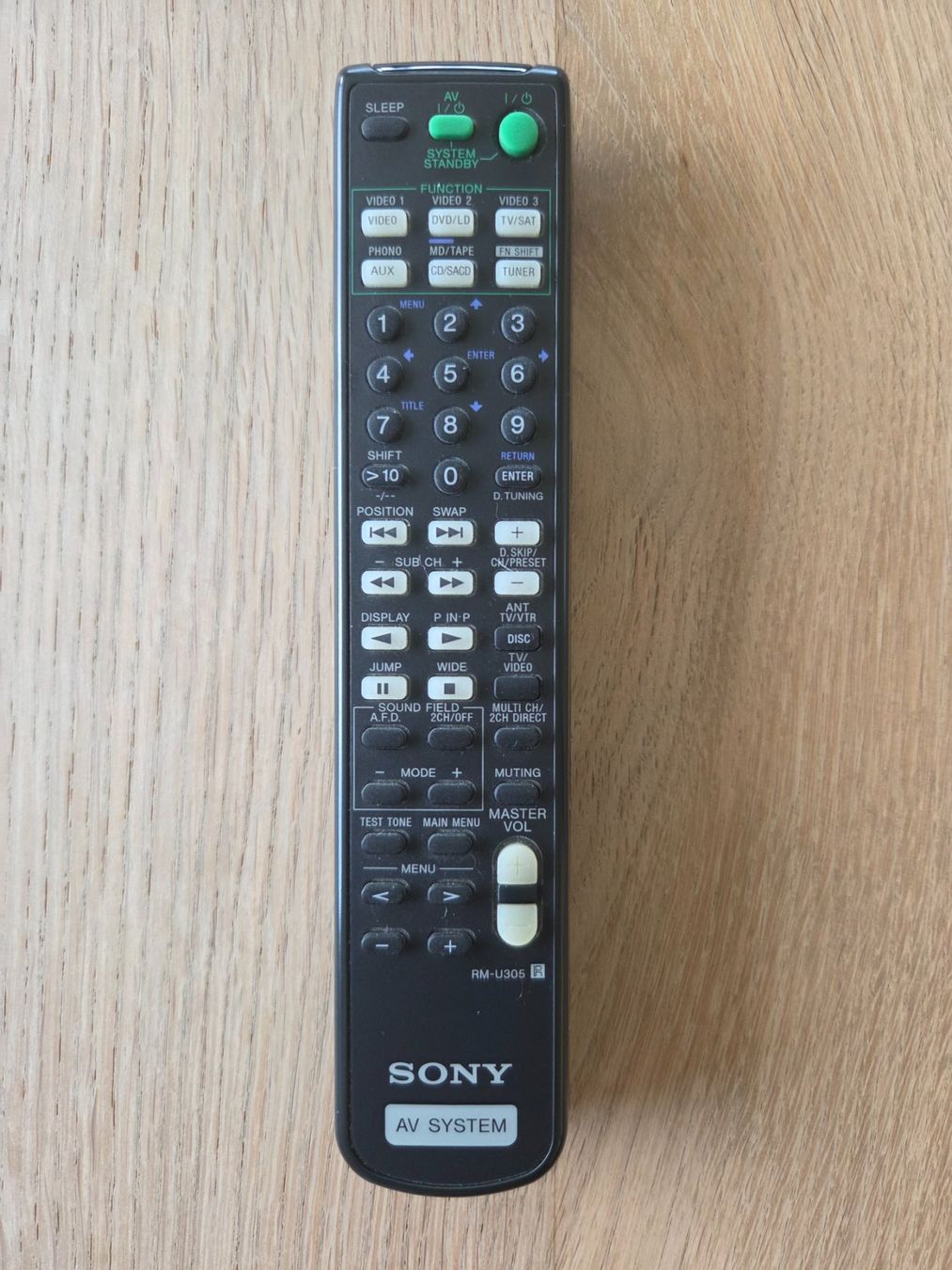 Sony Telecomandi: Sony Fernbedienung AV System RM-U305 Original – Usato da Wilen b. Wollerau venduto da 4banger