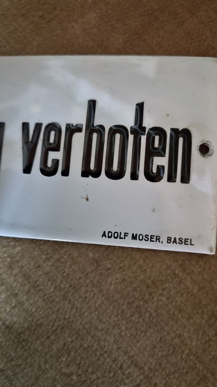 BVB Schilder: BVB Original emaille Schilder Basel – Gebraucht aus Kölliken von Upcycling-by-Mc-TAM 1
