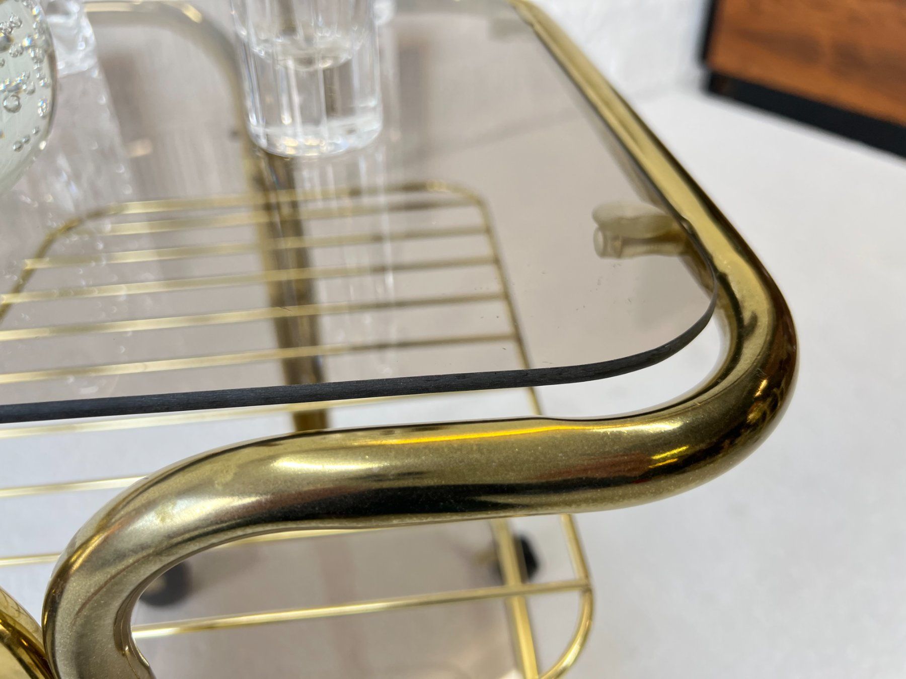 Tavoli: Vintage Beistelltisch - Messing – Usato da Walzenhausen venduto da stilvollwohnen 7