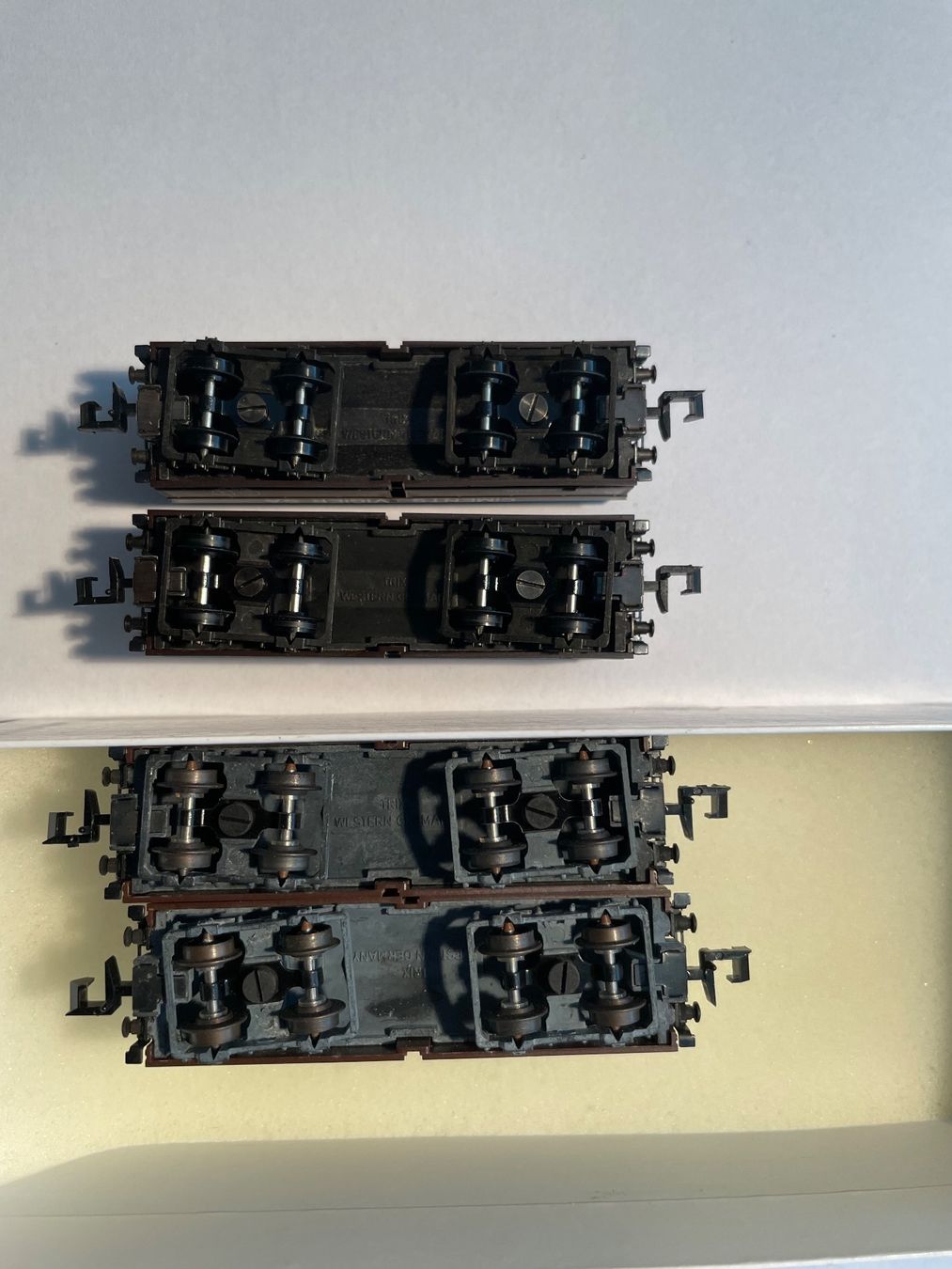 Trix Modellini di ferrovie: Minitrix Spur N 4 Güterwagen – Usato da Rorschach venduto da Karotten 5