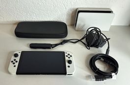 Nintendo Switch OLED Weiss - Top Zustand 