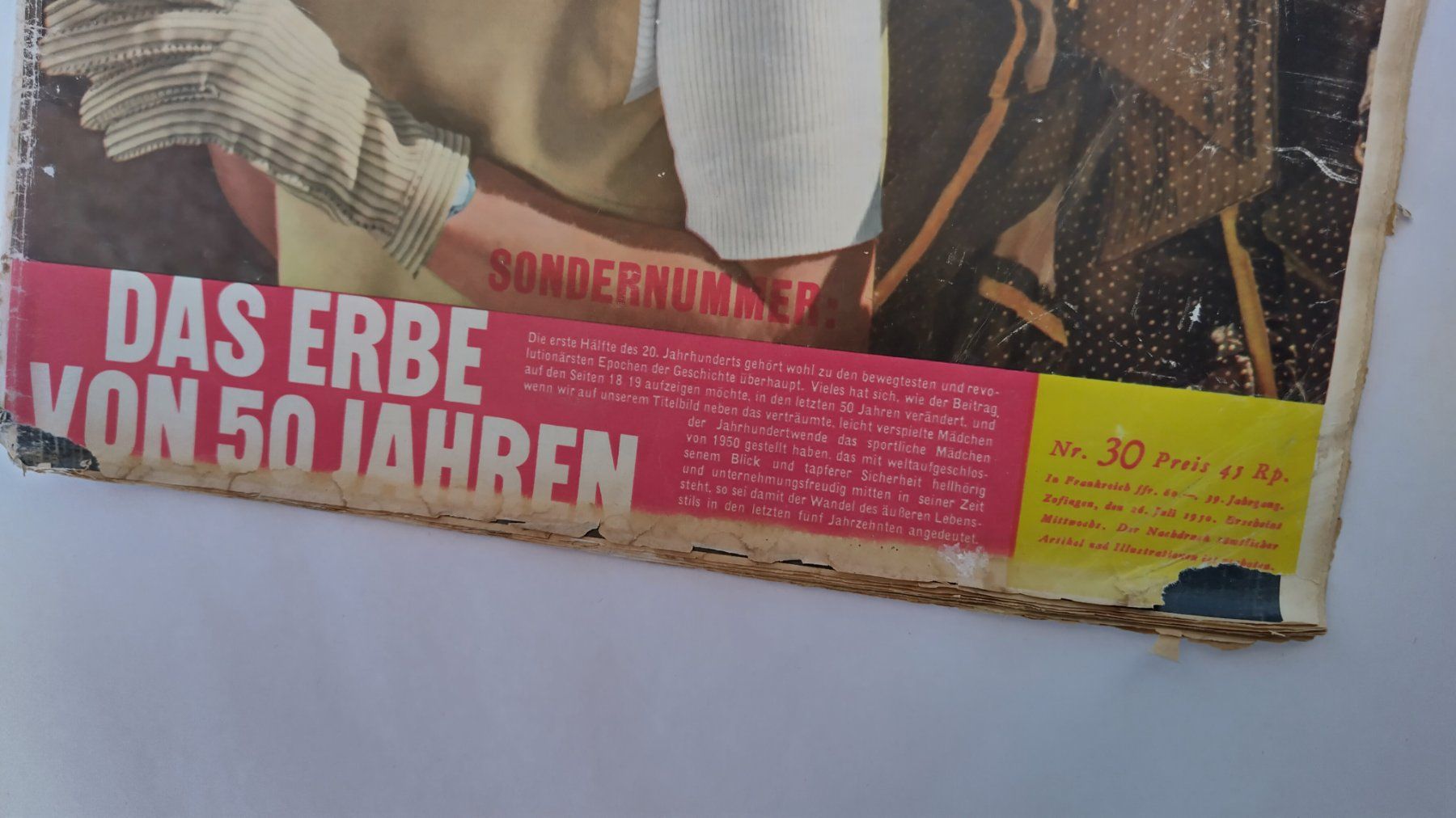 Revues & Magazines: Schweizer Illustrierte Zeitung 1950, Nr. 30 - Sondernummer – D'occasion à Bellach par JingleJerry 2