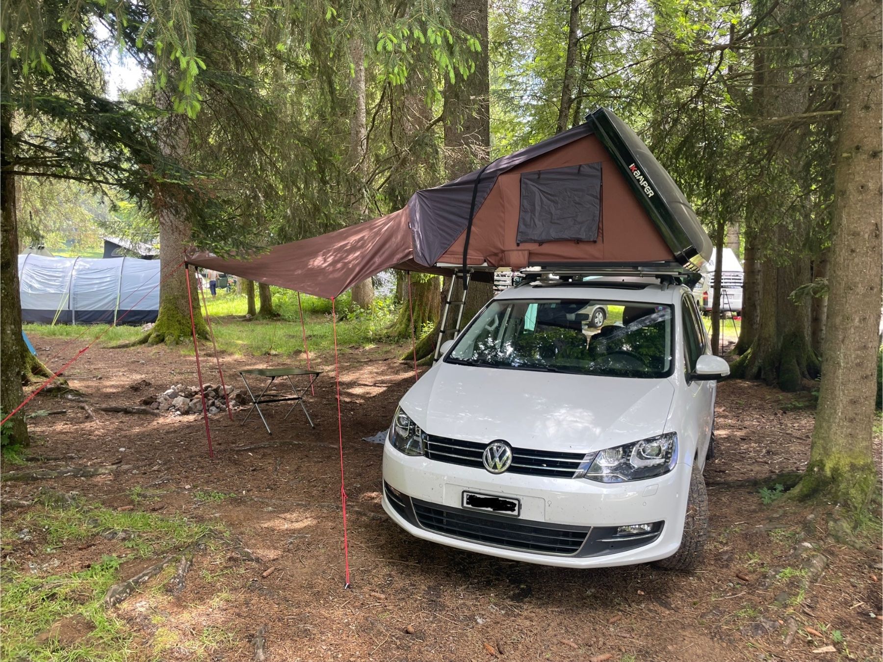 vickywood dachzelt small willow 140 Wärmeschutz für VW Käfer mit Dachzelt 62 Farbe:Hellgrau/Hellgrau