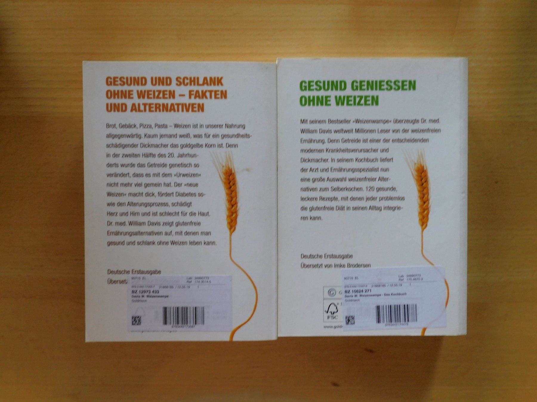 Libri: Weizenwampe - 2 Bücher - Ratgeber und Kochbuch – Usato da Emmenbrücke venduto da Dickens 1