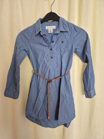 H&M Jeanskleid Gr. 128 mit Gürtel - Top Zustand!