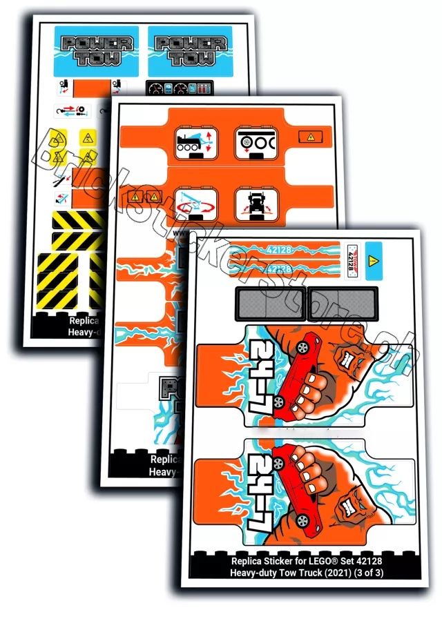 Sticker: Stickersatz für LEGO® Technic Set 42128 – Nuovo e nell'imballaggio originale da Schwenden venduto da Noppenwelt.ch