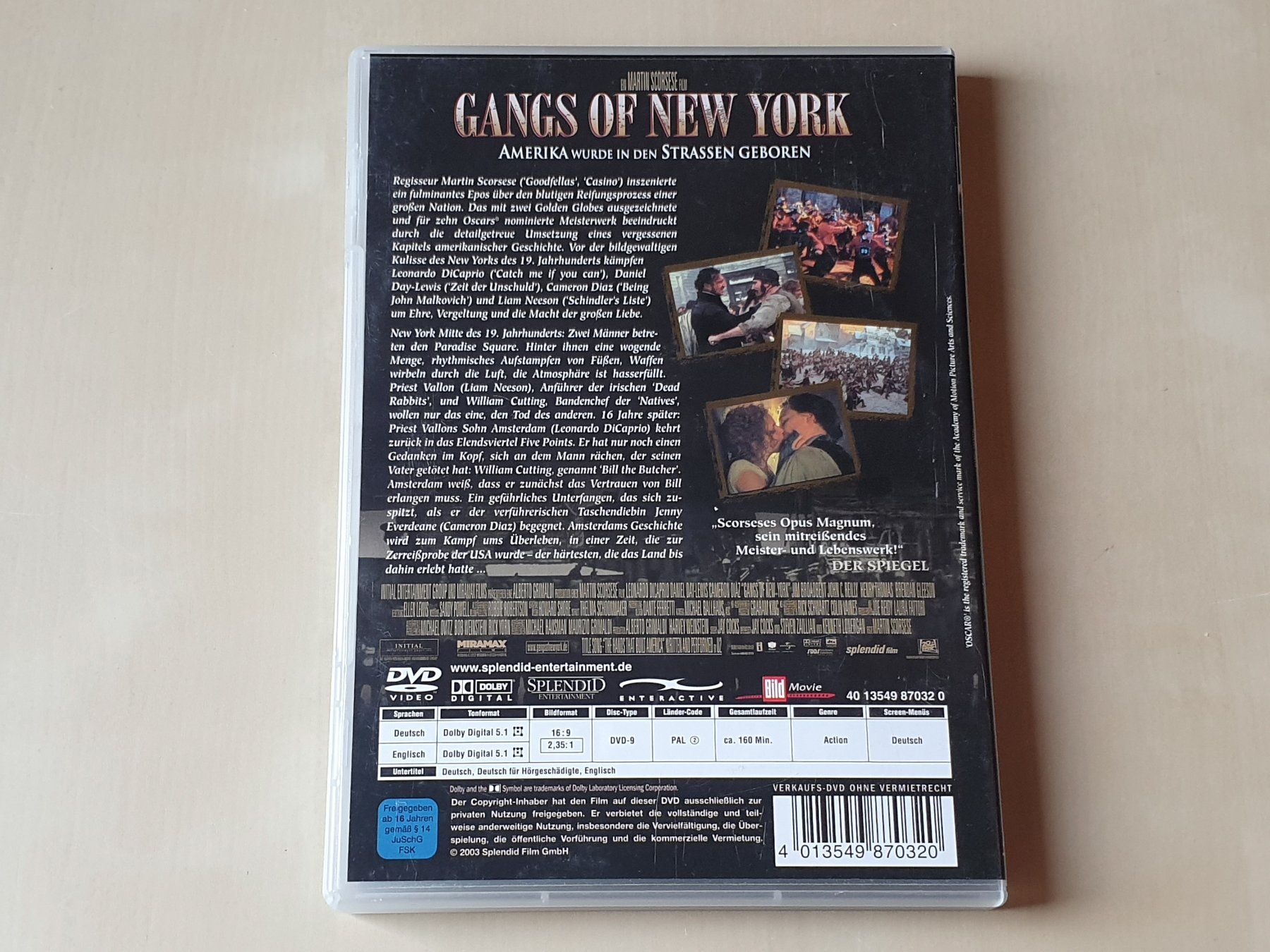Tutti i DVDs: Gangs of New York – Usato da Stansstad venduto da collectorsshop 1