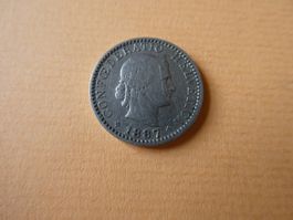 Schweiz 1887, 20 Rappen