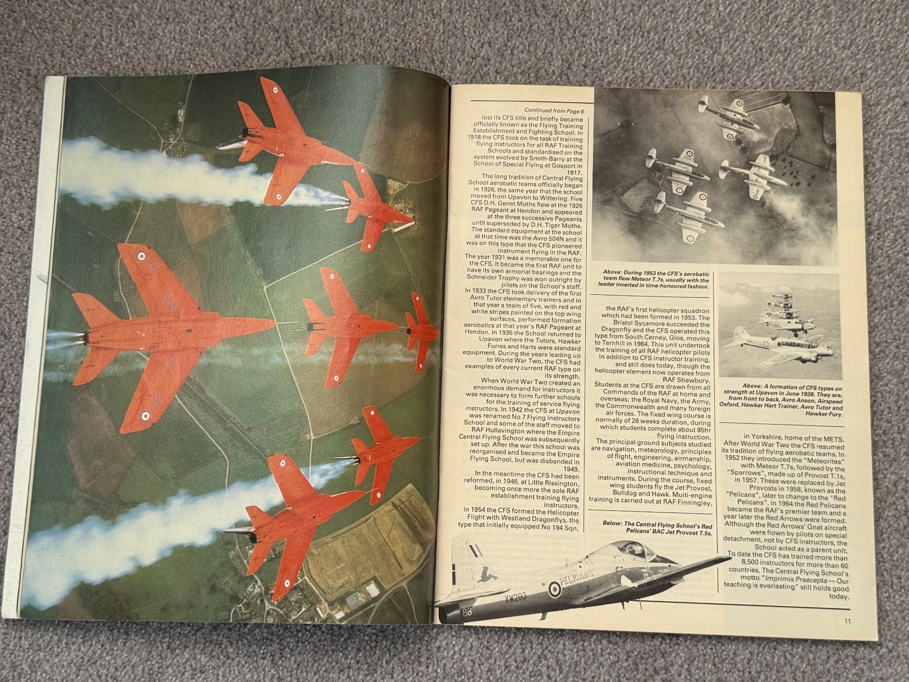 Schweizer Armee Documenti: Prospekt der RED ARROWS von 1982 – Usato da Brütten venduto da Hst1 3