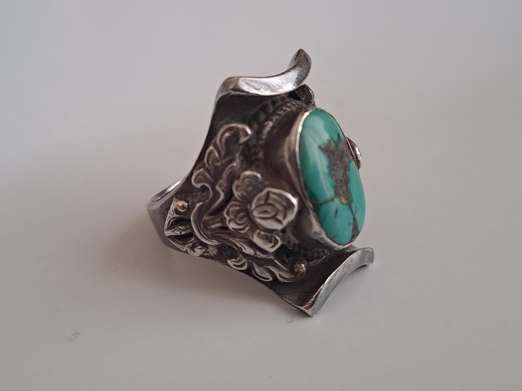 Anelli: BAGUE ARGENT TURQUOISE TIBET – Usato da LAUSANNE venduto da KWEW 1
