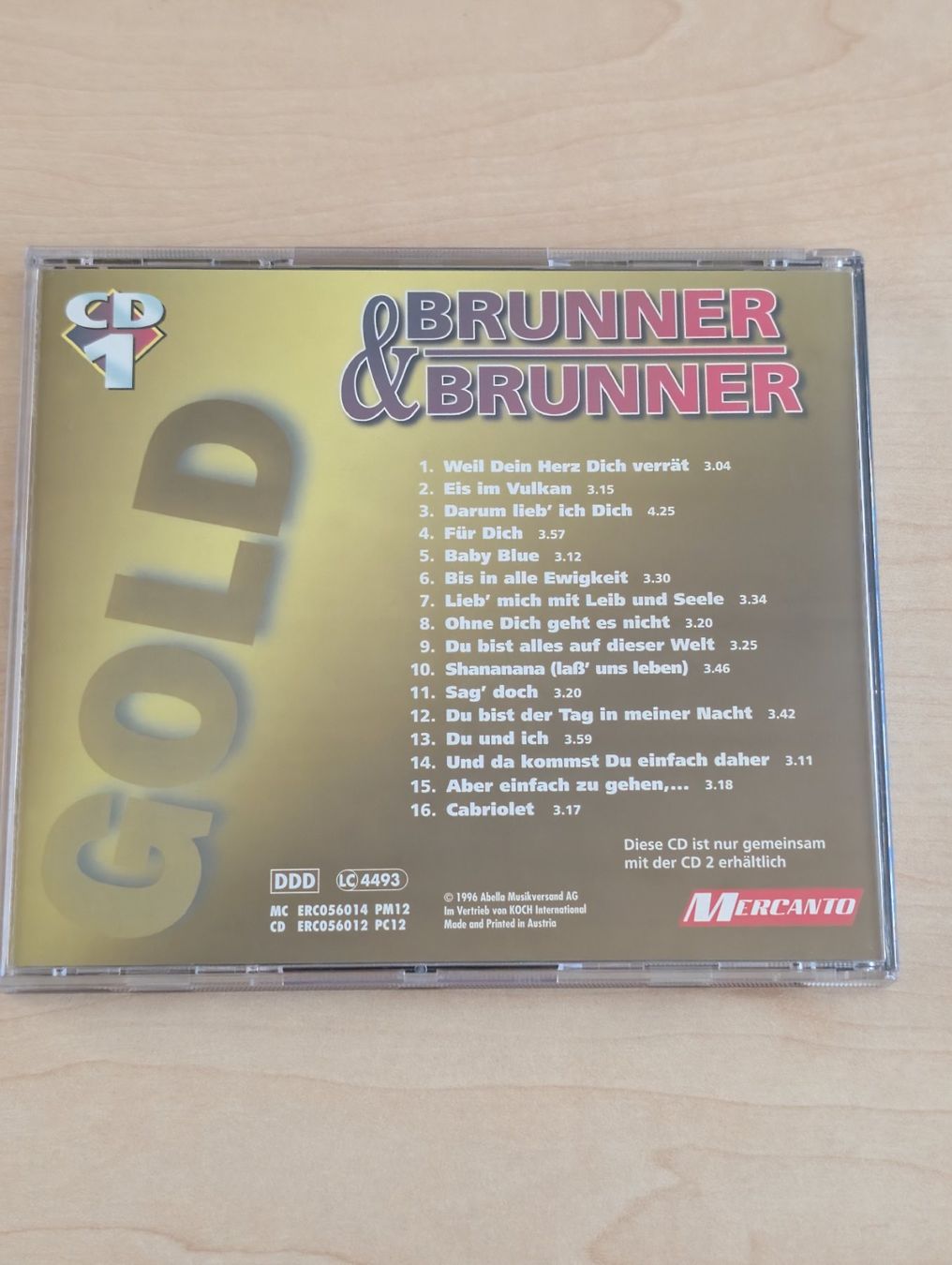 CD: Brunner & Brunner - Gold (2 CD's) – Usato da Spiez venduto da Crazyduck 1