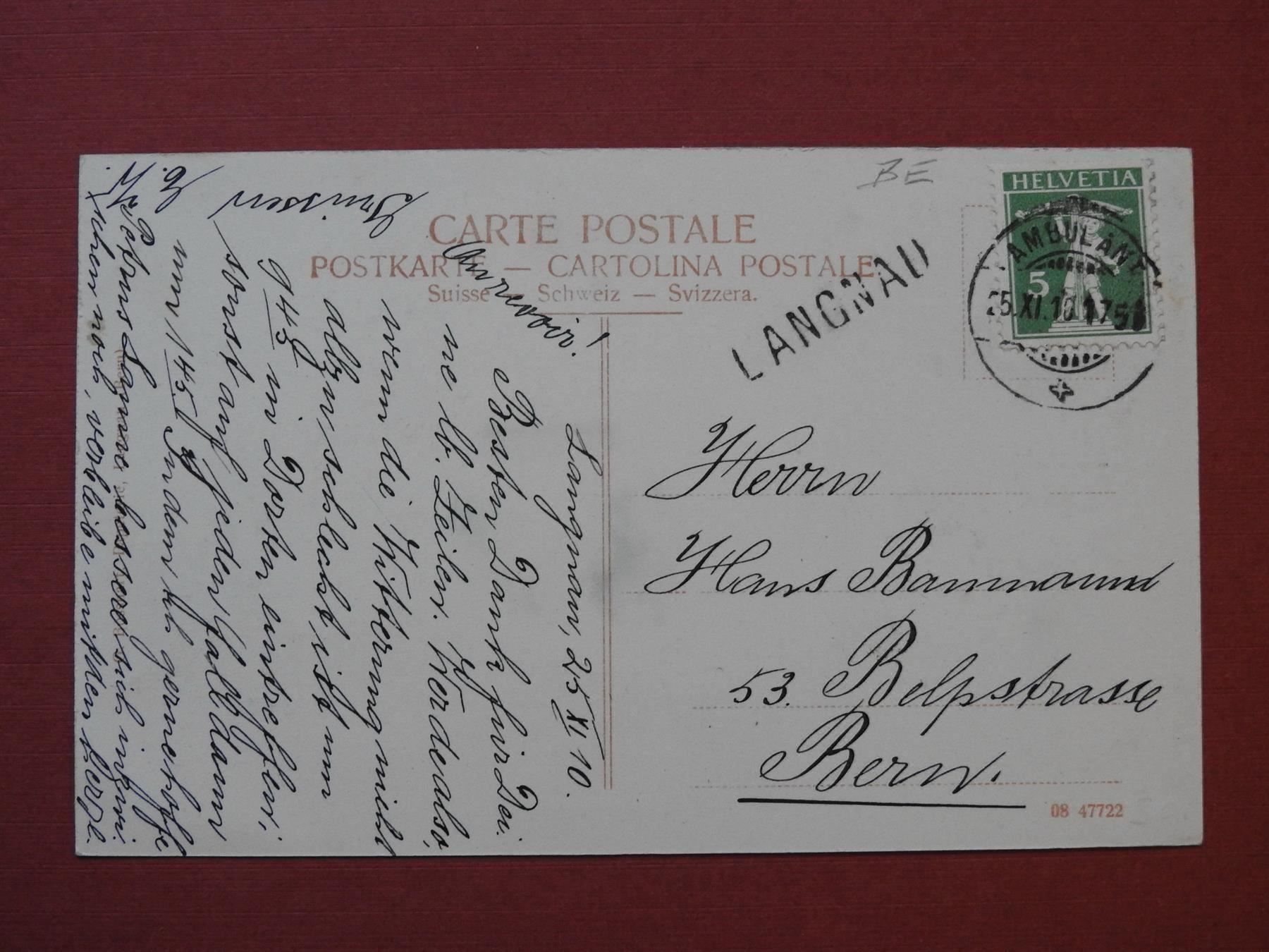 Cartoline postali: Langnau BE, belebt !! – Usato da Rain venduto da 999-800-K 1