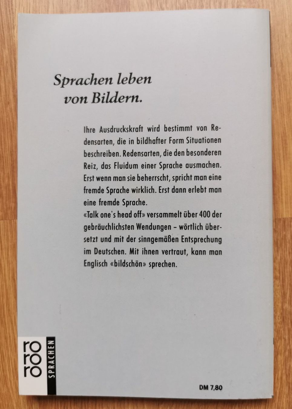 Libri: IDIOMS - "Talk One`s Head Off" von Hans-Georg Heuber – Usato da Birsfelden venduto da dsc_f8gx 1