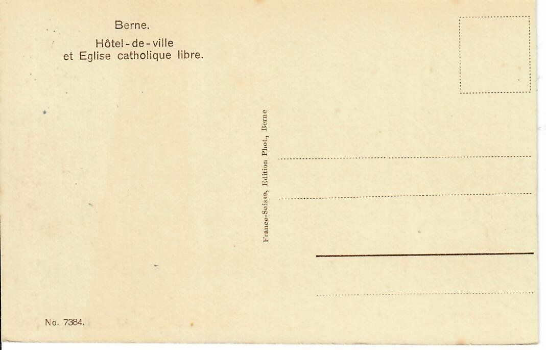 Cartoline postali: Bern Rathaus – Usato da Hochdorf venduto da Ziegel-16 1