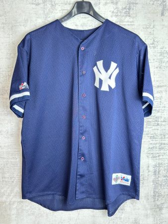 VINTAGE 90s MAJESTIC NEW YORK YANKEES BASEBALL JERSEY Sz:XXL