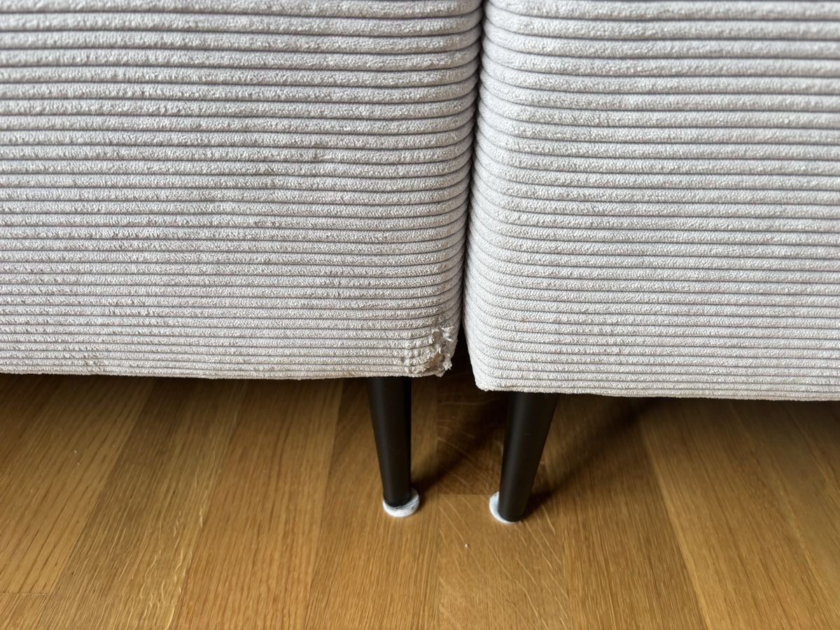 Divani: Ecksofa Cordstoff hellgrau  gebraucht – Usato da Lostorf venduto da gia_l7sb 3