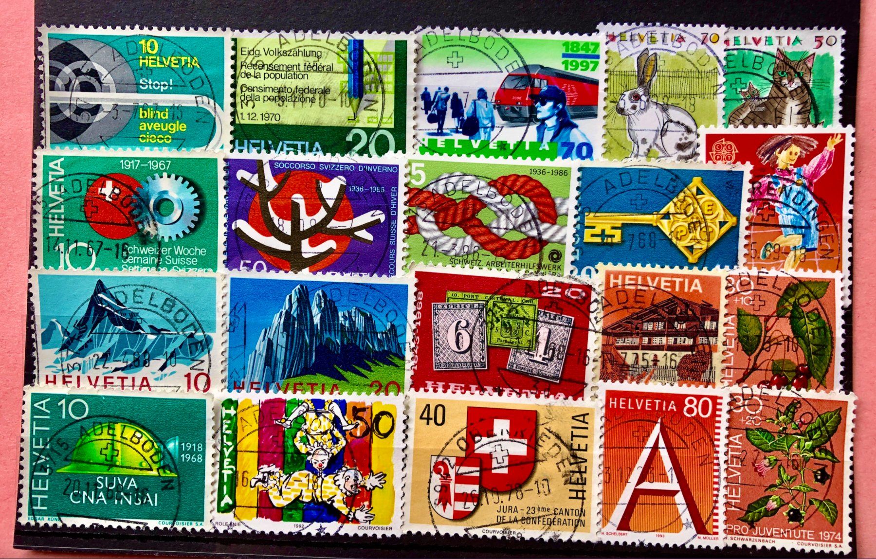 Alle Briefmarken: CH Briefmarke VollStempel Adelboden – Gebraucht aus Aarau von Billa007