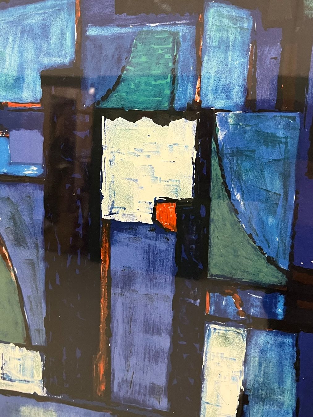 Dipinti: Lithographie Gerahmtes abstraktes Expressionismus-Kunstwerk – Usato da Basel venduto da PAUL_ART 2
