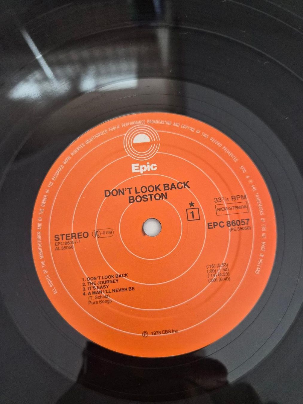 Dischi in vinile: Schallplatte / LP Boston "Don't look back" 1978 Hard Rock – Usato da Dielsdorf venduto da Haesi0 4