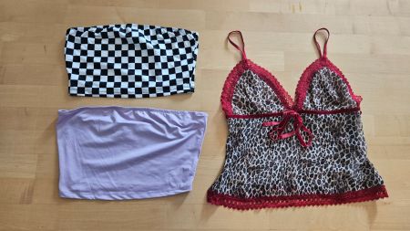 Set aus 1 Sommertop und 2 Tubetops Grösse S